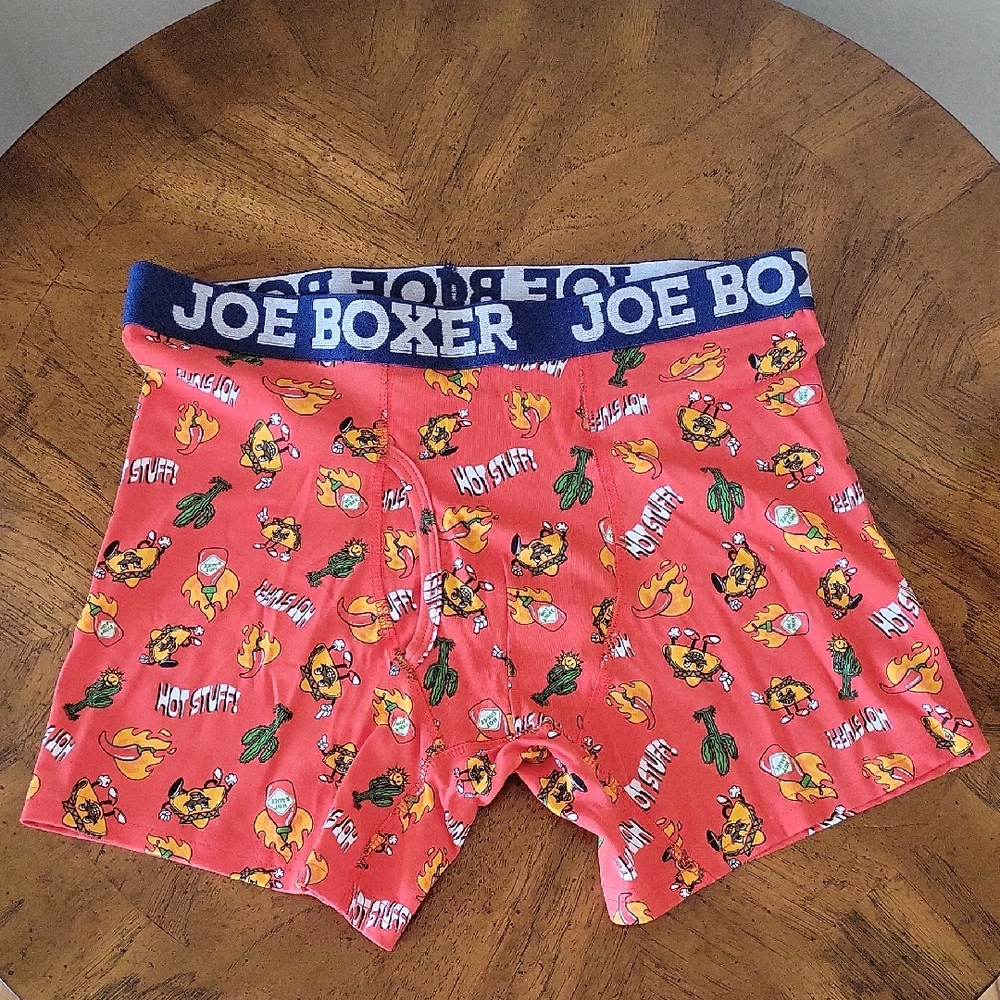 Joe Boxer "Hot Stuff" chili pepper Men's boxer briefs, S, NWOB
